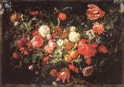Jan Davidsz. de Heem A Festoon of Flowers and Fruit Norge oil painting reproduction